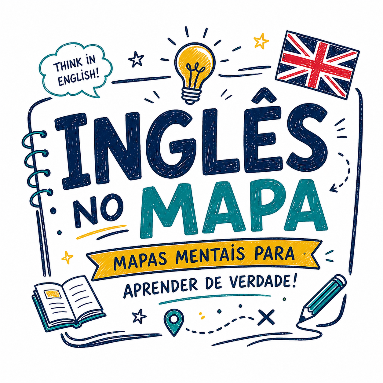 Logo do curso Inglês no Mapa